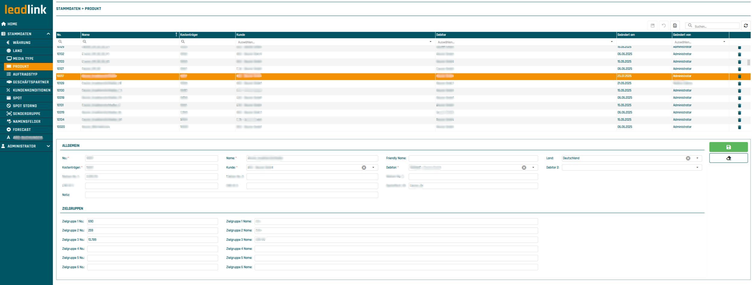 Screenshot GAPTEQ Produkt